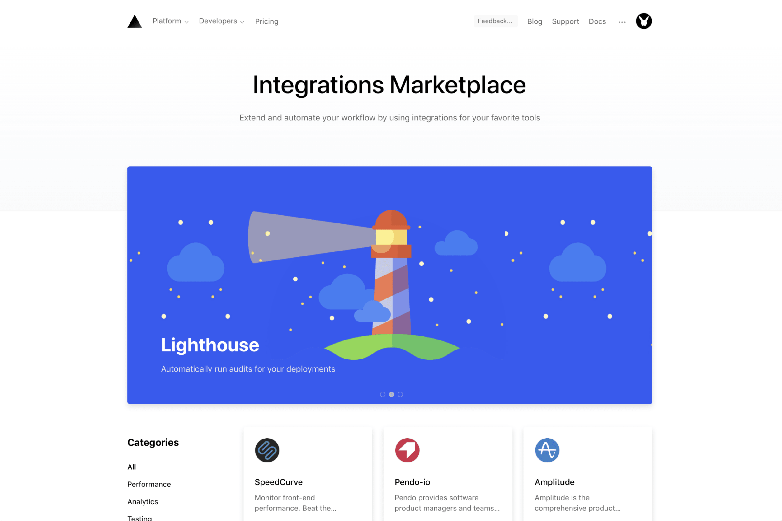 Lighthouse is one of the coolest (in my opinion) integrations on Vercel